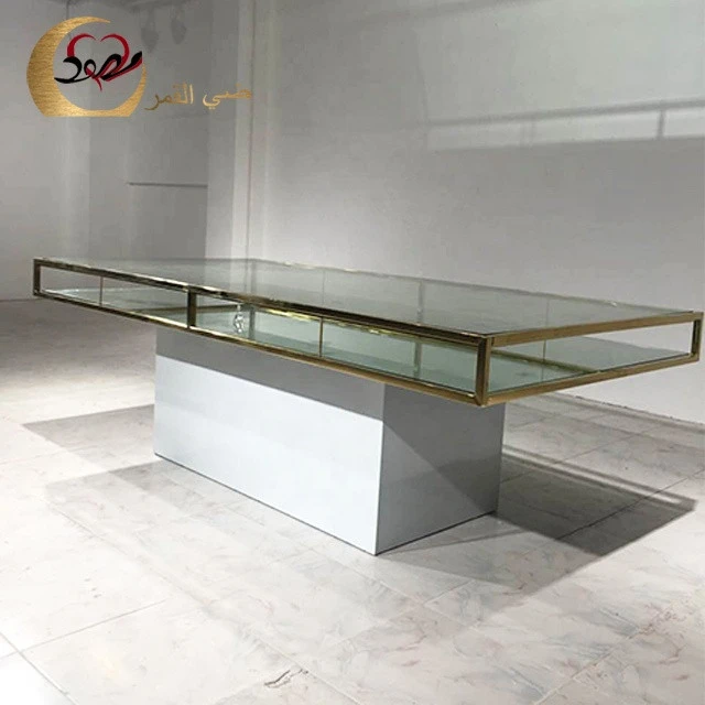 Modern event crystal decor mirror glass top rectangular used banquet tables