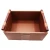 Import Modern household storage box plain leather wood handle tray ornaments upscale hotel home model room storage basket basket from China