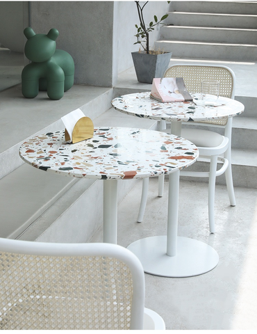 Buy Modern Particular Natural Rectangular Terrazzo Outdoor Style Table ...