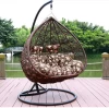 Modern Patio Outdoor Swing Chairs Rattan Hammock Chair Outdoor Double Swing EGG Chairs