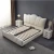 Import Modern style bedroom furniture double queen king size upholstered leather princess bed from China
