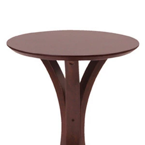 Modern wood brown furniture round coffee table