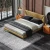 Import Modern Wooden Luxury European Bedroom Furniture High density board Solid wood bed king size Double bed from China
