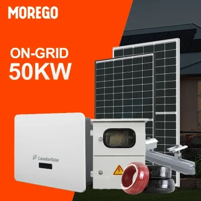 Moregesolar on-Grid 30kw 25kw 20kw Solar Power System for House Use