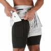 Mosture Wicking Breathable Basketball Marathon Workout Running With Pockets Gym Shorts Men