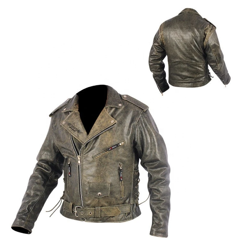 Motorcycle Protection Leather Jacket
