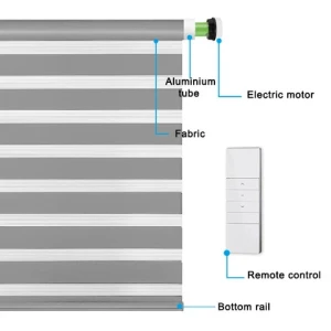 Motorized zebra blinds zebra roller blinds zebra blinds fabric curtains drapes for bedroom can match smart waste bins