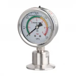 mpa/psi manometer tri Clamp membrane pressure gauge ss304 stainless steel diaphragm manometer