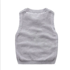 MS62549K sleeveless vest fashion design 2016 children&#039;s sweater