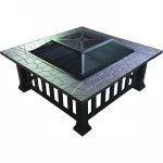 Multi-function brazier wood firepit and bbq charcoal grill