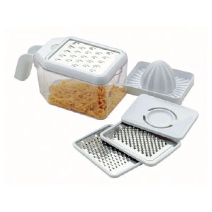 Multi Grater with Juicer and Egg Separator Attachments