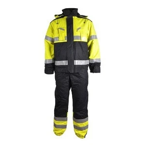 multi layer multi function FR flame fire resistant water oil repellent winter suits jacket pants for offshore construction
