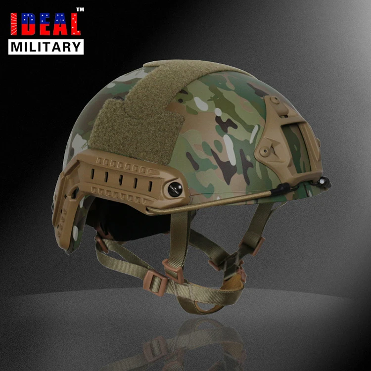 Multicam Military Anti Riot Helmet Aramid Material FAST Ballistic Helmet For Army