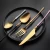 Multicolor Stainless Steel Dinner Knife Fork Spoon Gold Cutlery Dinnerware Set