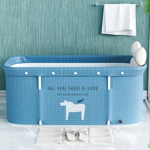 Multifunctional collapsable bath tub folding bathtub adults with long-lasting insulation adult and children bathtub assembly