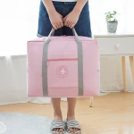 Multifunctional Water Resistant Luggage Travel Bags Custom Duffle Trolley Bag Large Capacity Folding Travel Tote Bag
