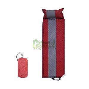 Mummy Foam Air Mattress High Quality Lightweight Sleeping Pad, Inflatable Camping Mat with Pillow Design GBIY-502