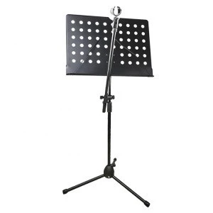 Musical Instrument Guitar Accessories Foldable Sheet Black Metal Music Stand