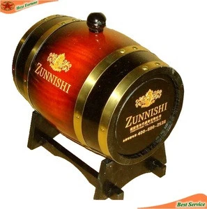 Natrual wooden decoration barrel with custom design