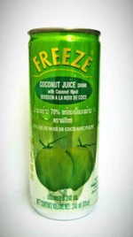 natural coconut juice with coconut pulp from thailand