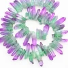 Natural Colorful Crystal Quartz Point Beads Healing For Home Decoration