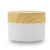 Import Natural cosmetic packaging 5g 15g 30g 50g 100g 200g 250g white canister makeup eye cream jar with a bamboo wood lid from China
