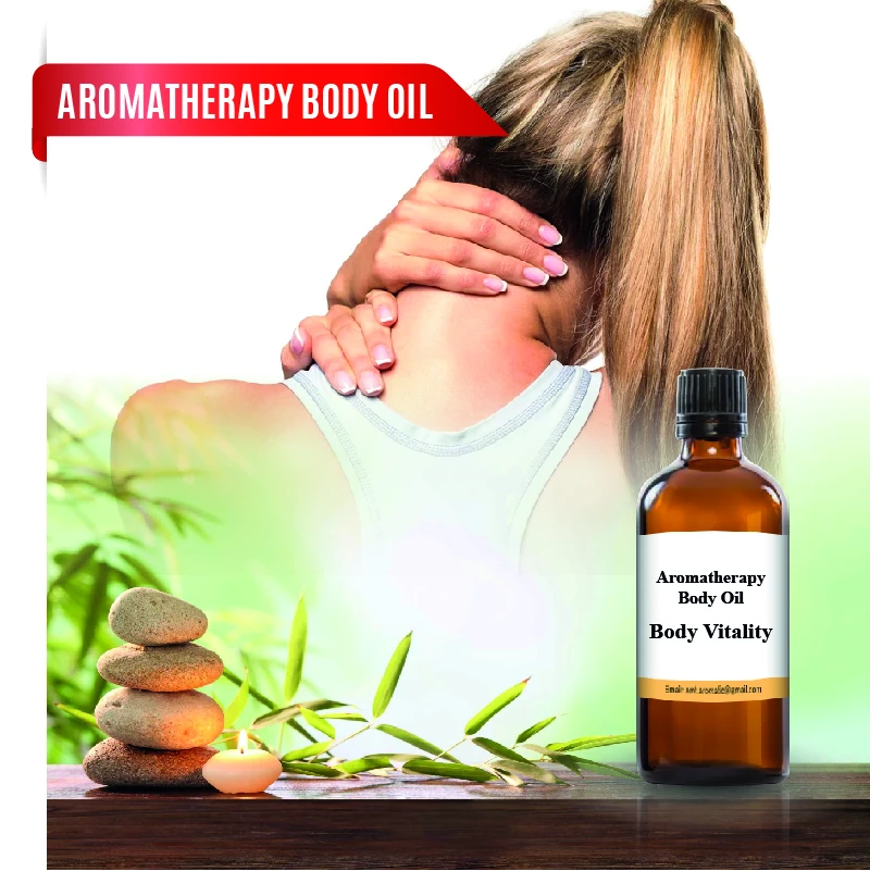 Natural Essential Oil Aromatherapy Body Oil  Body Vitality 100ml From Malaysia