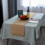 Nature burlap jute table runner for home decor / wedding / party