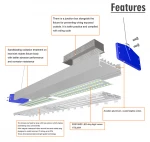 New arrival Hishine High bay led light LED K4 50W Warehouse Linear lighting high bay