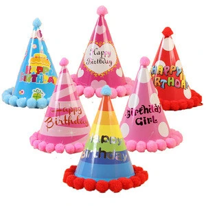 New arrivals design hat funny party birthday paper hat for kids MFJ-0103