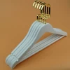 New arrived space saving wooden clothing hangers clip cloth pant hanger
