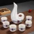 Import New Arrives Japanese Ceramic Sake Set Ceramic Wine Set Glass Drinkware Type Ceramic Shot Glass from China