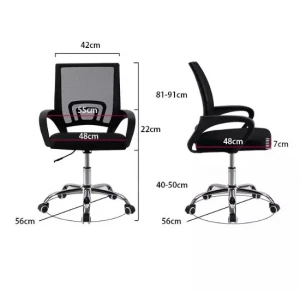 New Design cheap Mesh Back Swivel Office Chair Company Staff Training Chair With Headrest