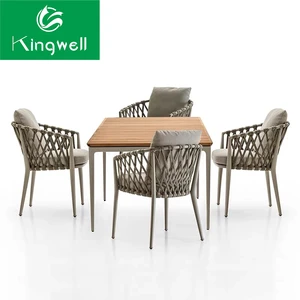 new design garden dinning table chair for restaurant outdoor furniture