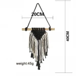 New design handmade European  black macrame kits large wall hanging DIY home decorations