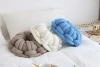 New Design Wholesale Handmade Ring Knotted Donut Knitting Throw Pillow Cushion Round Seat Cushion