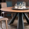 New designs Nordic solid wood round table hotel living room dining table