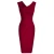 Import New Fashion Girls Womens Retro 1950s Style Sleeveless Slim Business Pencil Dress Solid Color Slim Midi Dress from China