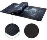New Gaming Computer Mouse Pad Large World Map Mouse Mat Big Desk Mat Non-Slip Rubber Base Mousepad for Laptop PC Game Waterproof