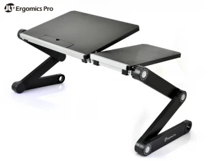 new mini folding portable cooling laptop stand with mouse pad