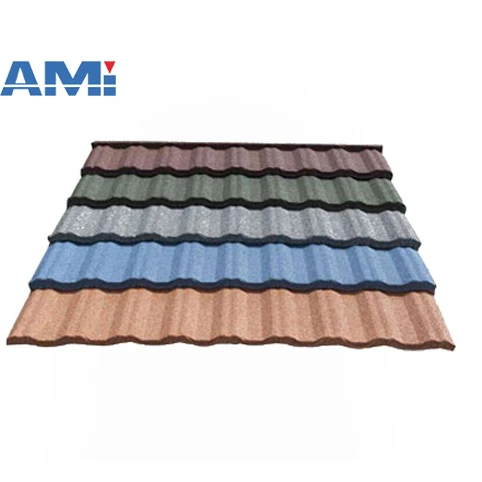 New Roof Lightweight Roofing Materials Stone Coated Metal Roof Tiles in Tianjin , China