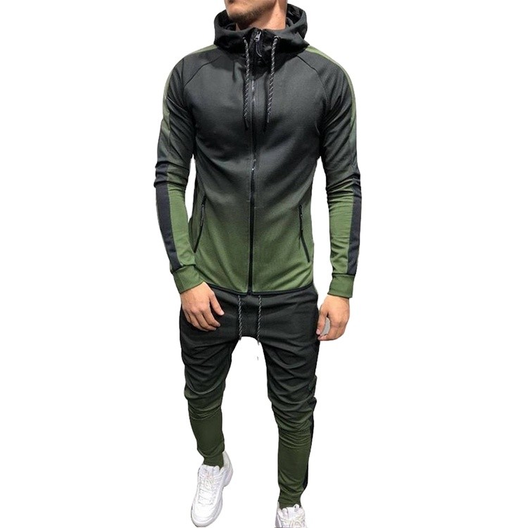 New style Latest Design Mens Slim Gym Training Plain Fitted Tracksuit