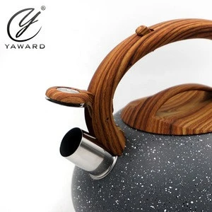 New Style Stainless Steel Quick Water Boiling Tea Whistling Kettle With Soft-Touch Handle