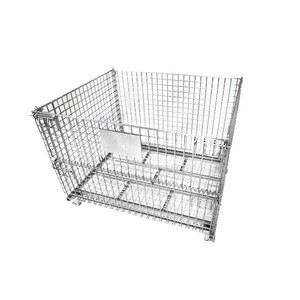 New technology high quality wire mesh pallet storage cage container