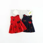 New Trending Autumn Baby Frocks Dresigns Girls Vest Dress From China Supplier