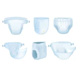 Newborn Diapers for Sensitive Skin Hypoallergenic Disposable Diapers Plain White Diapers Without Chlorine for Baby