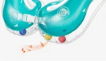 Newborn soft inflatable neck ring thick double balloon baby collar baby swimming ring