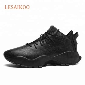 Newest Korean fashion casual running leather men sports shoes 2018