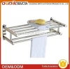 Newest USA Design Stainless Steel Wall Mounted Bath Towel Rack With Shelf
