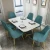 Import Nordic hotel dining table marble light luxury dining table simple rectangular table and chair combination from China